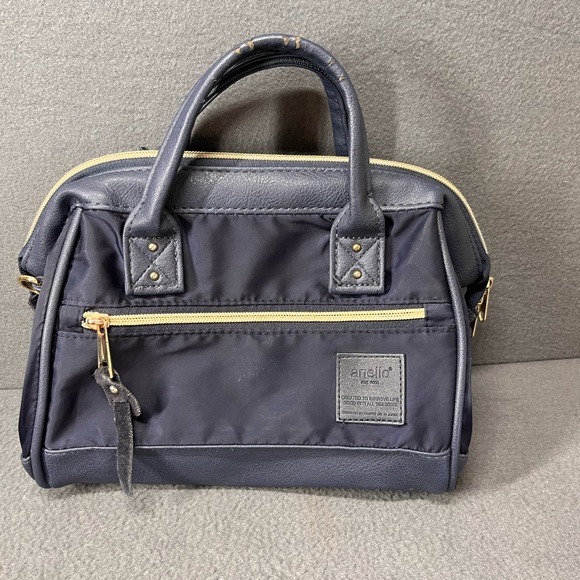 Navy Satchel Bag - Picture 1 of 12